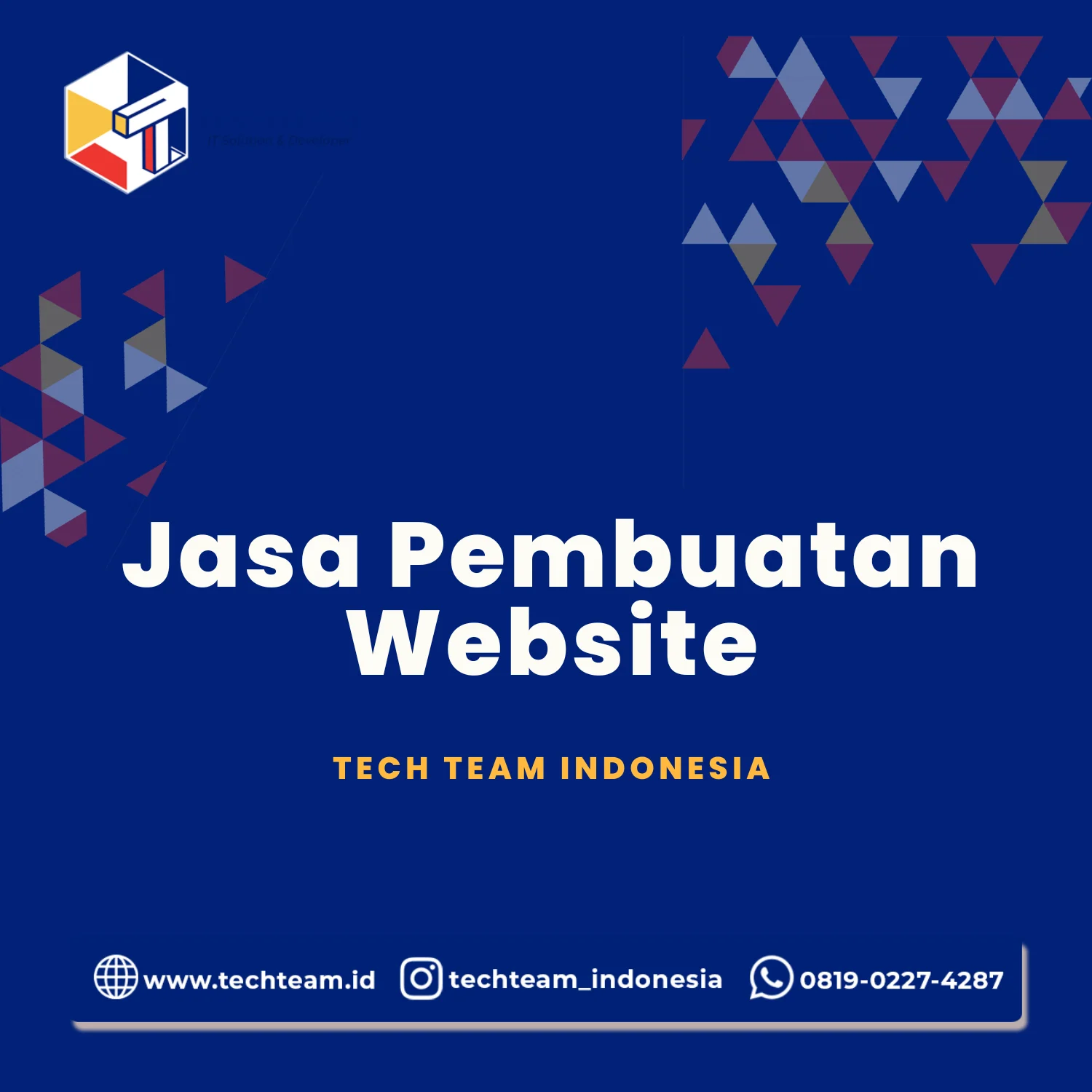 Jasa Pembuatan Website Profesional dari Tech Team Indonesia